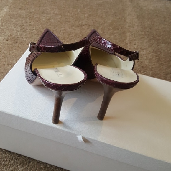 Helmut Lang plum heels size 41(11) - Picture 7 of 7